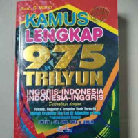 Kamus Lengkap 975 Trilyun Inggris Indonesia Indonesia Inggris