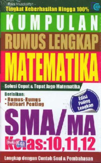 Kumpulan Rumus Lengkap Matematika SMA