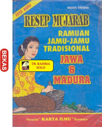 Resep MUjarab Ramuan Jmau-Jamu Tradisional JAWA & MADURA