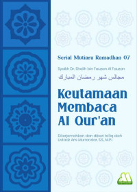 Keutamaan Membaca Al-Qur'an